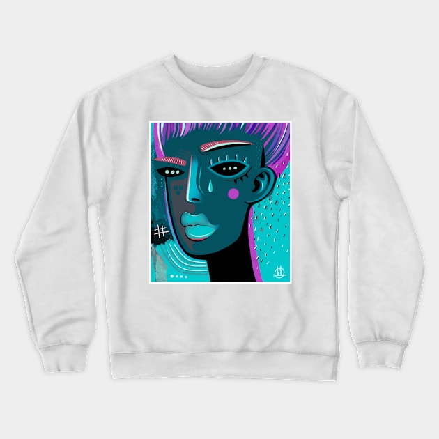 Girl Crewneck Sweatshirt by Daria Kusto